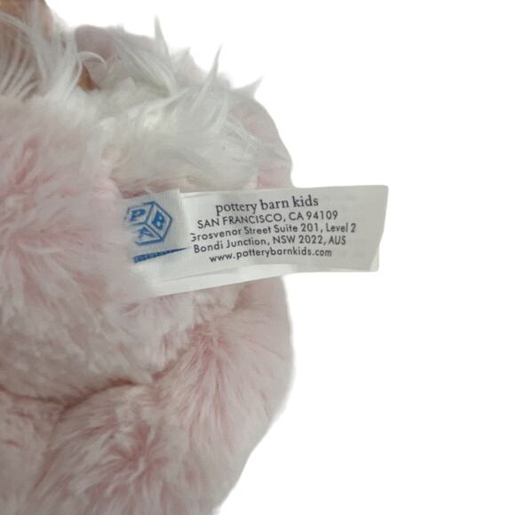 Pottery Barn Kids Pink Bunny Rabbit White Cottontail 14" - Picture 4 of 11